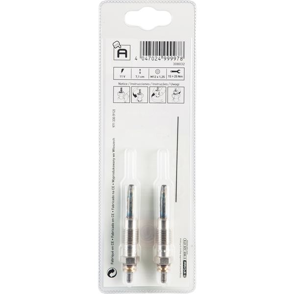 2 bougies de préchauffage Feu Vert A