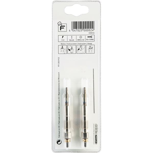 2 bougies de préchauffage Feu Vert F