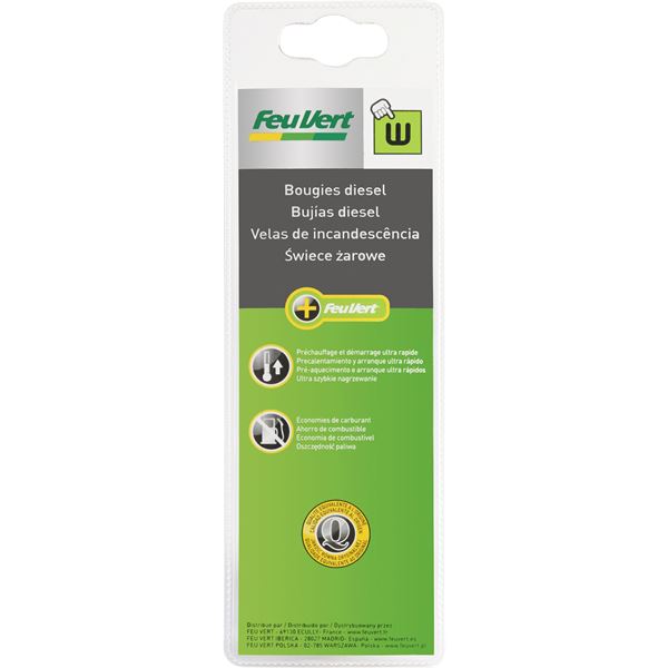 2 bougies de préchauffage Feu Vert W