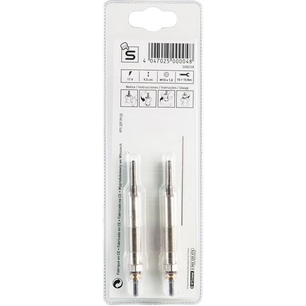 2 bougies de préchauffage Feu Vert S