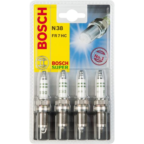 4 bougies d'allumage Bosch N°38