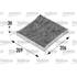 Filtre d'habitacle FH101 Valeo