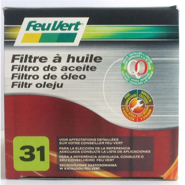 Filtre à huile Feu Vert N°31