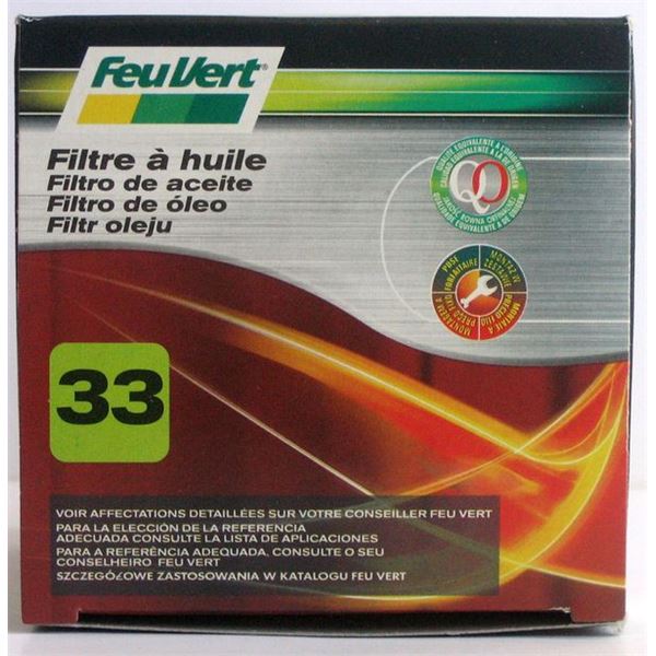 Filtre à huile Feu Vert N°33