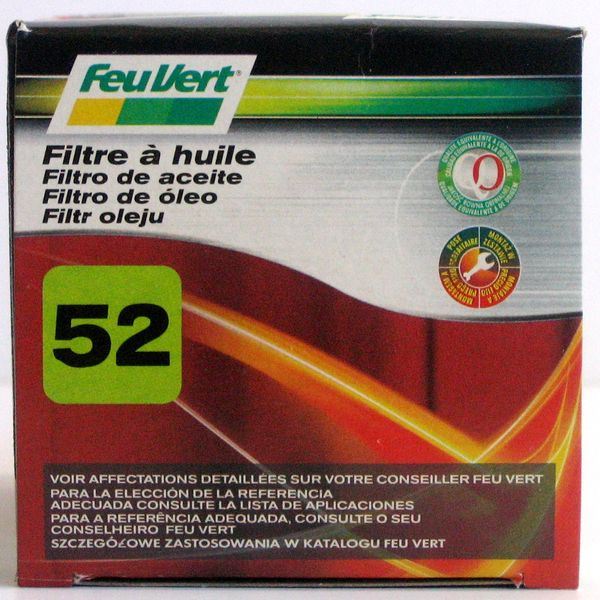 Filtre à huile Feu Vert N°52