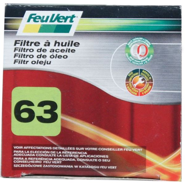 Filtre à huile Feu Vert N°63