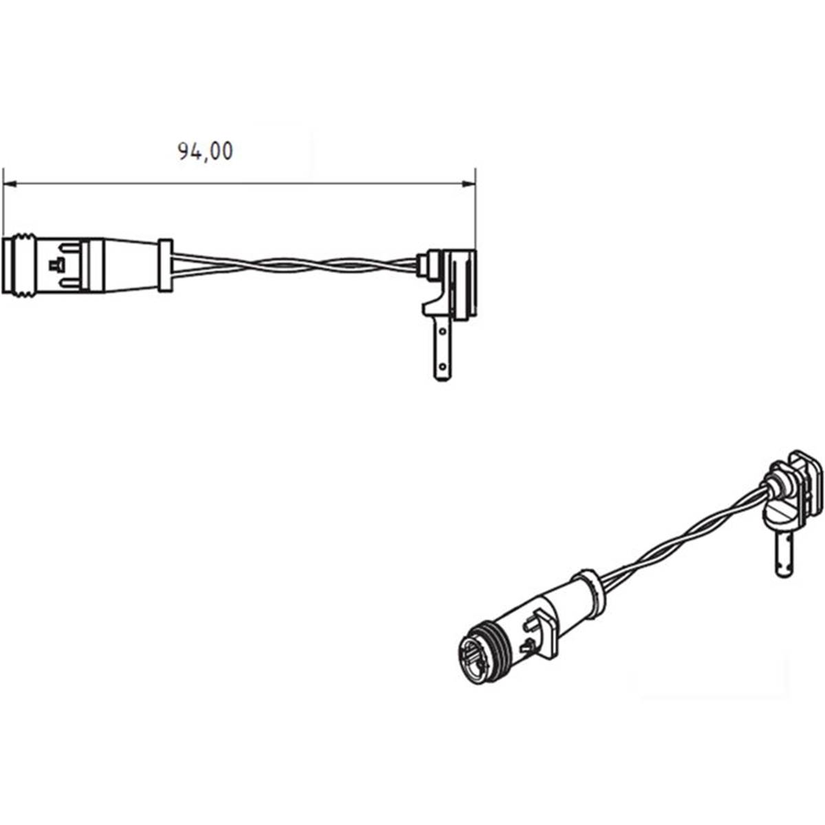 Témoin D'usure De Plaquettes De Frein Bosch Ap349 - 1987474553