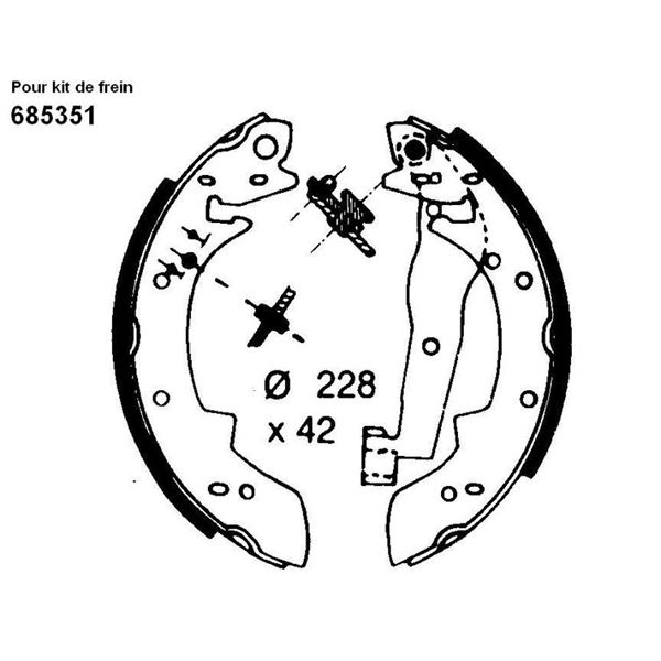 Kit de frein arrière prémonté SBS