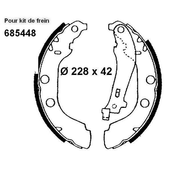 Kit de frein arrière prémonté SBS