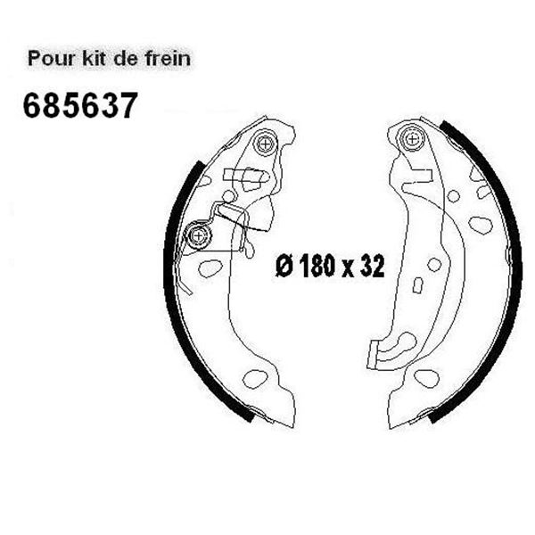 Kit de frein arrière prémonté SBS