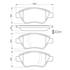 4 plaquettes de frein avant Bosch BP1002