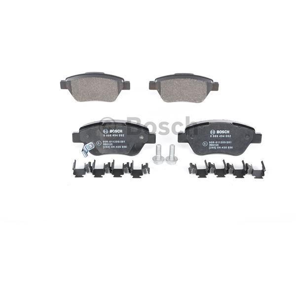 4 plaquettes de frein avant Bosch BP1002