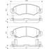4 Plaquettes de frein avant Bosch BP299