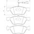4 Plaquettes de frein avant Bosch BP324