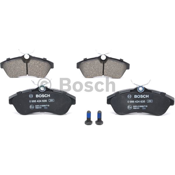 4 plaquettes de frein avant Bosch BP354