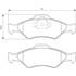 4 plaquettes de frein avant Bosch BP362