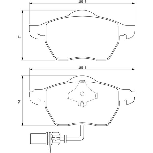 4 plaquettes de frein avant Bosch BP419