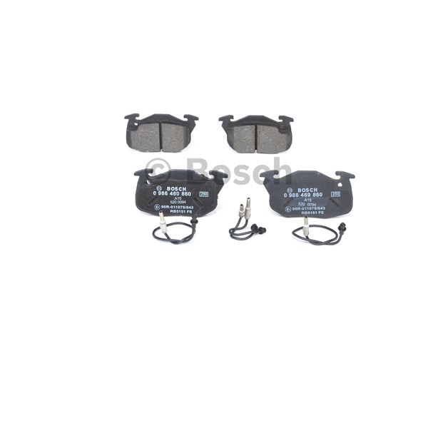 4 plaquettes de frein avant Bosch BP758