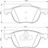 4 plaquettes de frein avant Bosch BP935