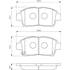 4 plaquettes de frein avant Bosch BP970