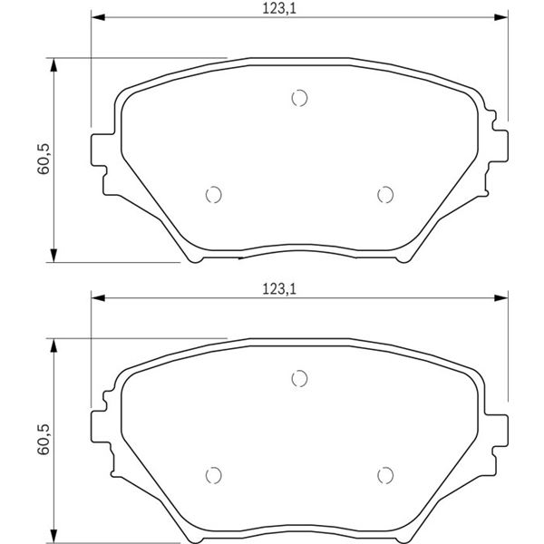 4 plaquettes de frein avant Bosch BP430