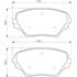 4 plaquettes de frein avant Bosch BP430