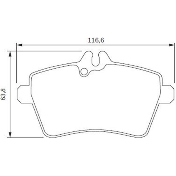 4 plaquettes de frein avant Bosch BP997