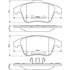 4 plaquettes de frein avant Bosch BP1214