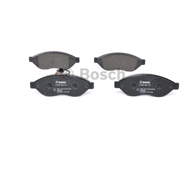 4 plaquettes de frein arrière Bosch BP1021