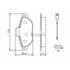 4 plaquettes de frein avant Bosch BP1025