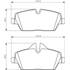 4 plaquettes de frein avant Bosch BP1030