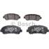 4 plaquettes de frein avant Bosch BP1116