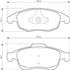 4 plaquettes de frein avant Bosch BP1170