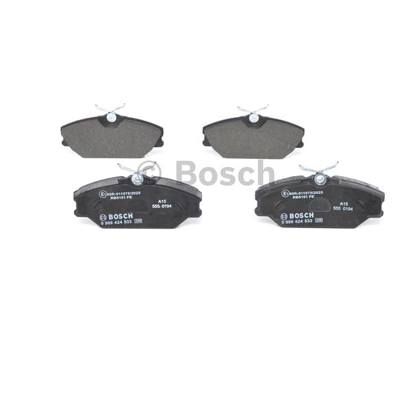4 plaquettes de frein avant Bosch BP286