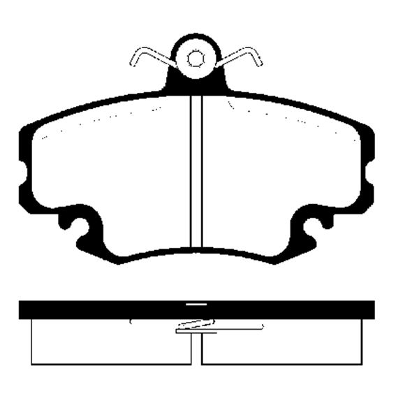 4 plaquettes de frein avant SBS 229957
