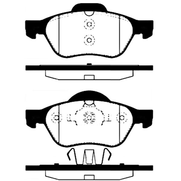 4 plaquettes de frein avant SBS 223948