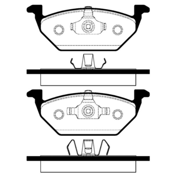 4 plaquettes de frein avant SBS 224740