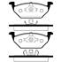 4 plaquettes de frein avant SBS 224740