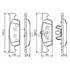 4 plaquettes de frein avant Bosch BP1506