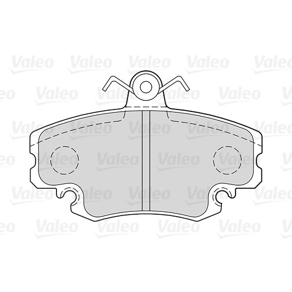 4 plaquettes de frein avant ou arrière Valeo First 301002