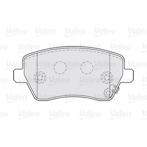 4 plaquettes de frein avant Valeo First 301641