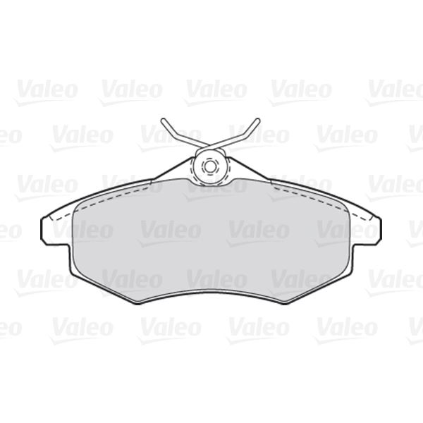 4 plaquettes de frein avant Valeo First 301500