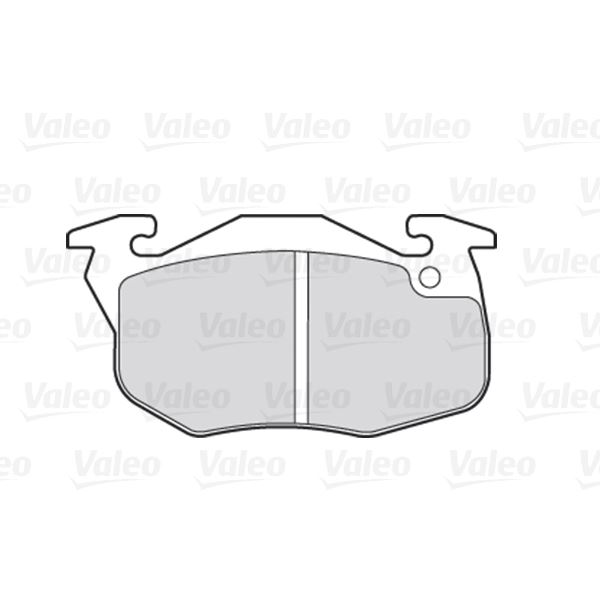 4 plaquettes de frein avant Valeo First 301075