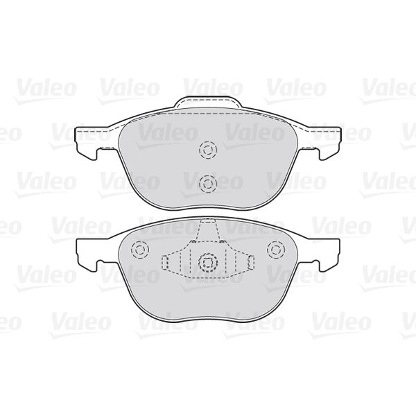 4 plaquettes de frein avant Valeo First 301649
