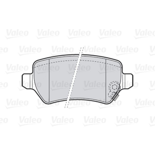 4 plaquettes de frein arrière Valeo First 301584