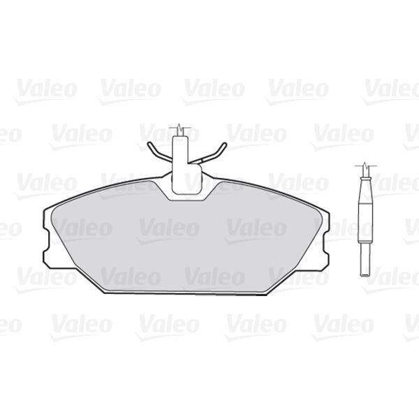 4 plaquettes de frein avant Valeo First 301473