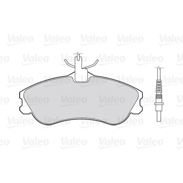 4 plaquettes de frein avant Valeo First 301326