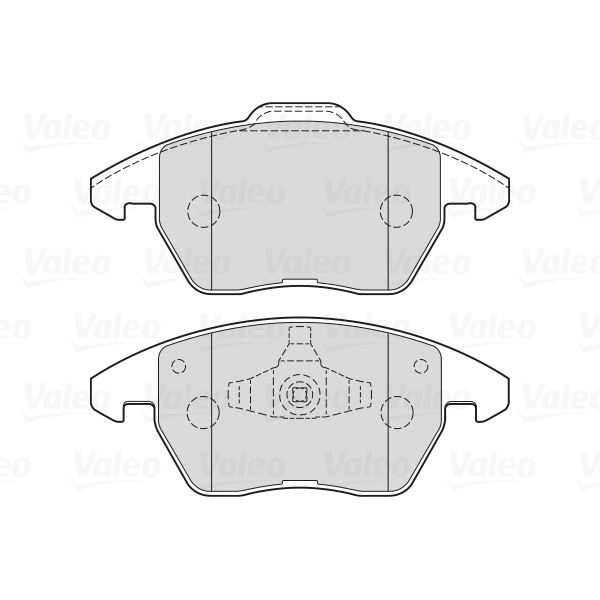 4 plaquettes de frein avant Valeo First 301715