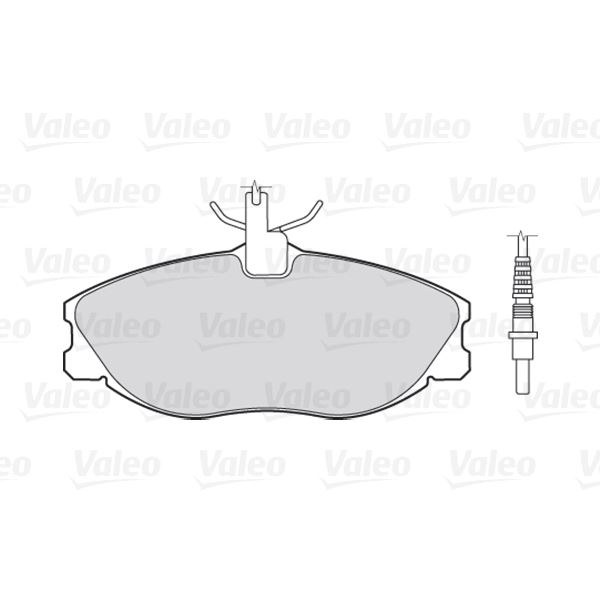 4 plaquettes de frein avant Valeo First 301069