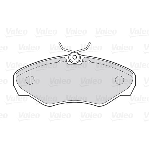 4 plaquettes de frein avant Valeo First 301545